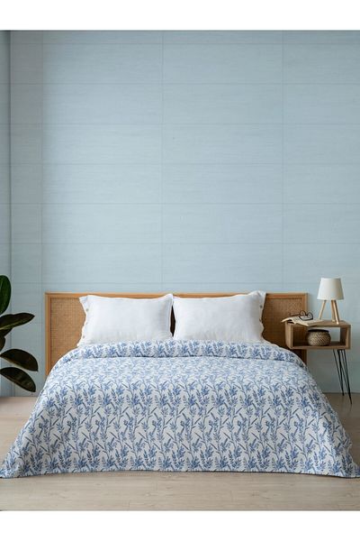 MYLASA HOME Quality Printed Double Pique Bedspread -Cotton,Summer Piques 200X240 cm