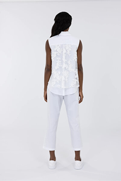 IDYL Zero Sleeve Cotton Poplin Blouse