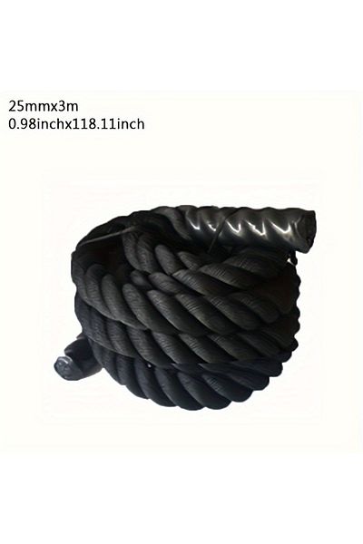 Choice 25mmx3M black 25 mm*3 M Weighted Jump Rope For Fitness Heavy Jump Rope 10ft Women Men Workout Battl