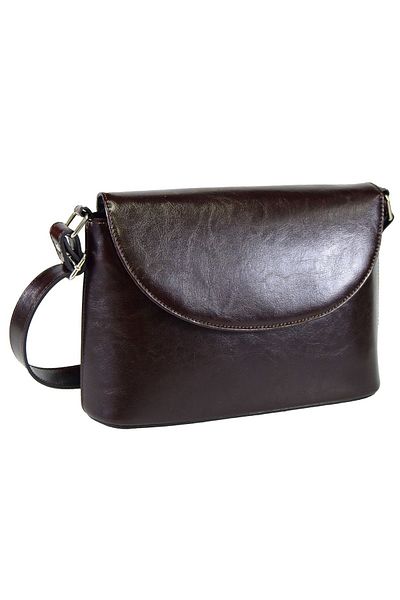 Magazinul de genti Women's genuine leather bag, model 229, Dark brown