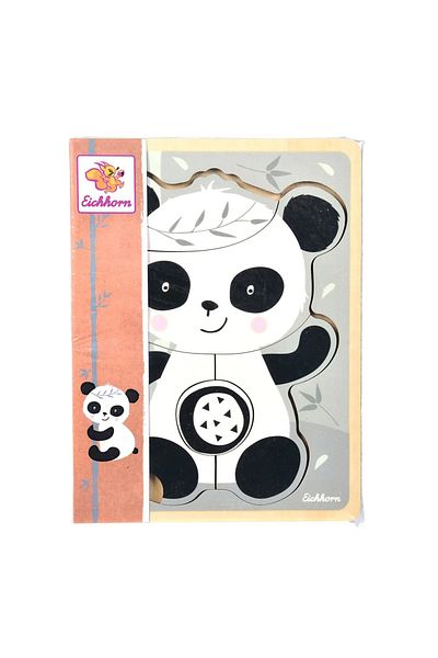 Eichhorn Puzzle din lemn pentru bebelusi Panda Eichhorn 15 x 20 cm