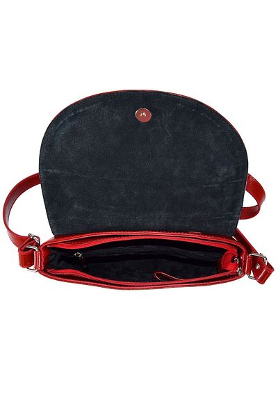 Magazinul de genti Women's genuine leather bag, model 229, Red