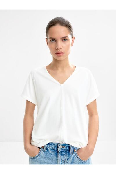 PARFOIS V-Yaka Basic T-shirt