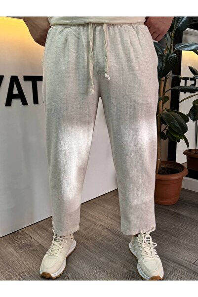 BYATA MENS STYLE Men's Boyfriend Linen Trousers