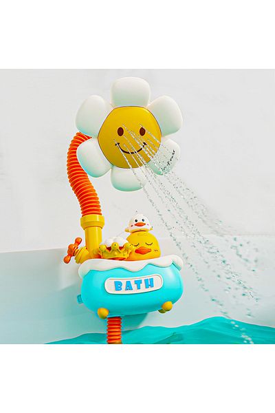 Choice 1 set 1078 New Baby Bath Kids Toys Rainbow Shower Pipeline Yellow Ducks Slide Tracks Bathroom Educat