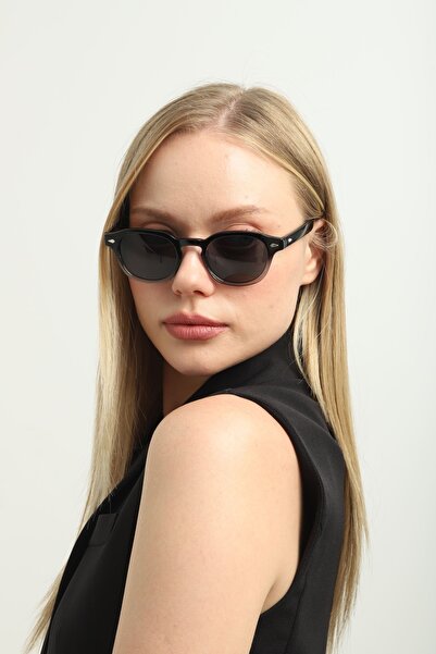 one two three One Two Three Polarized Sunglasses Black White