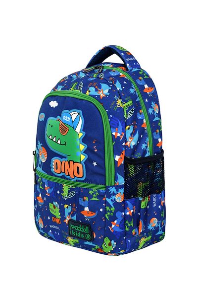 Niss Store Dinosaur Patterned Primary School Backpack, Thermal Lunch Bag and Pen Holder Set of Three