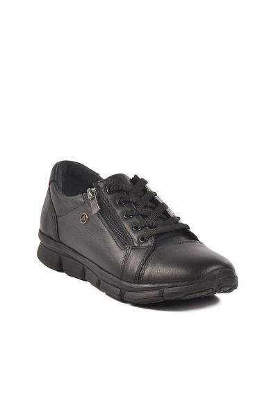 AYK'S Pantofi casual de damă din piele naturală neagră 630 Z