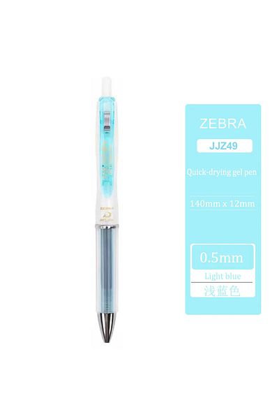Choice black 0.5mm Light blue 1pcs Japan ZEBRA Gel Pen Quick Drying Anti Fatigue Airfit JJZ49 Press Black S