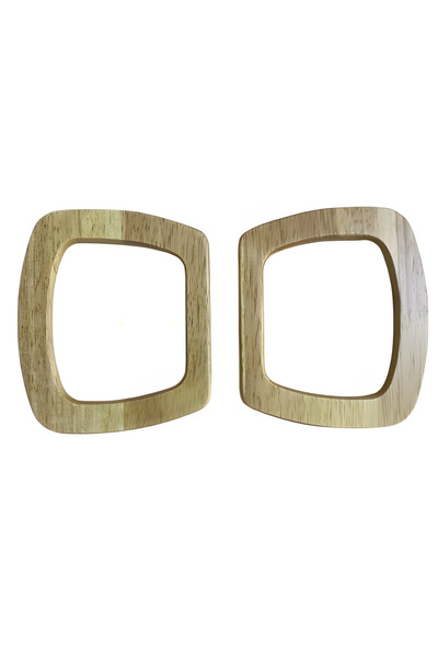 EleganTShoP Mâner elegant din lemn pentru geantă 11*13 cm AH1113