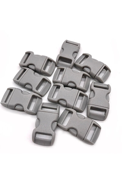 Choice رمادي 10 قطع 50 قطعة 10 قطع 3/8 بوصة 10 مم سوار مشبك تحرير جانبي بلاست...