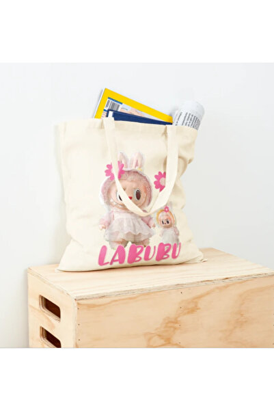 POPULUS Labubu χαριτωμένη υφασμάτινη τσάντα