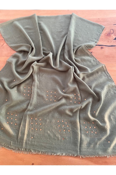 Bohemian Green Stone Imported Shawl 1606089