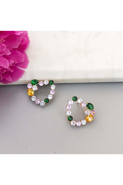 MOONGLOW ACCESSORIES Delicate Hearts Earrings