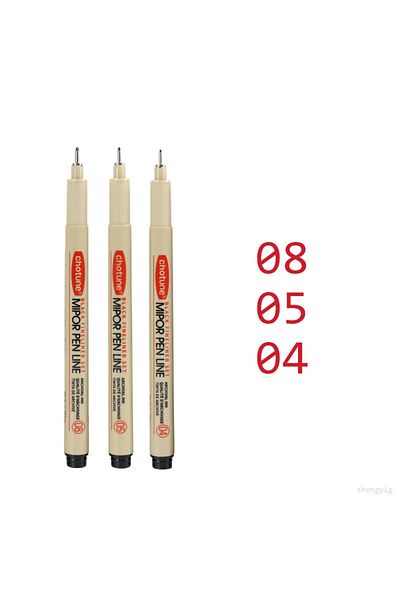 Choice 04.05.08 Art Manga Outlining Pen Pigment Liner Micron Pen Marker set Hook Line Needle Pen for Sketch