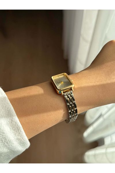 Vola Collection Rectangle Dial Steel Case Two Colors Women's Vintage Wrist Watch - 29