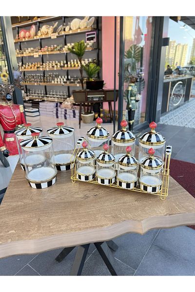 PONCİKPAZAR 10 Pieces Spice and Tea Sugar Coffee Set Combination