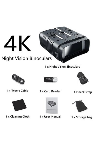 Choice Red 4K Night Vision Binocular Device 10x Digital Zoom Full Dark 800m Infrared WiFi Telescope For Hun