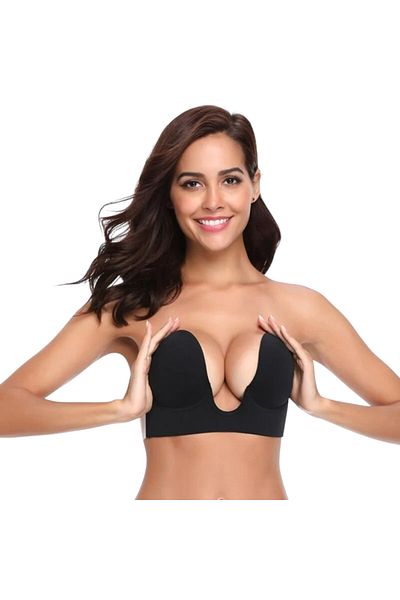 CALİA Sutien Push Up Invisible Auto-adeziv Ghost Bustier pentru femei