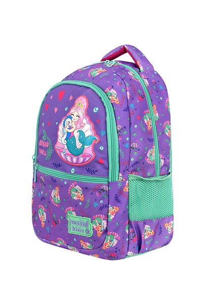 Niss Store Set de trei rucsac pentru școala primară Mermaid, cutie termică pentru prânz și suport pentru stilou