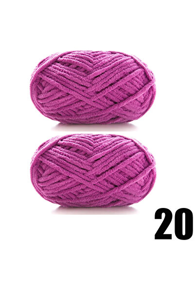 Choice قطعتان من خيوط المخمل السميكة، وزن كل قطعة 50 جرامًا، مصنوعة يدويًا، خ...