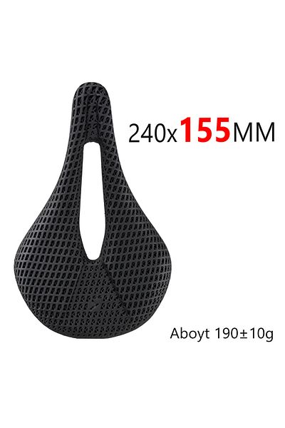 Choice 155mm KOCEVLO 3D Printed Bike Saddle Carbon Fiber 240x143/155mm MTB Mountain Road Bicycle Cycling cu