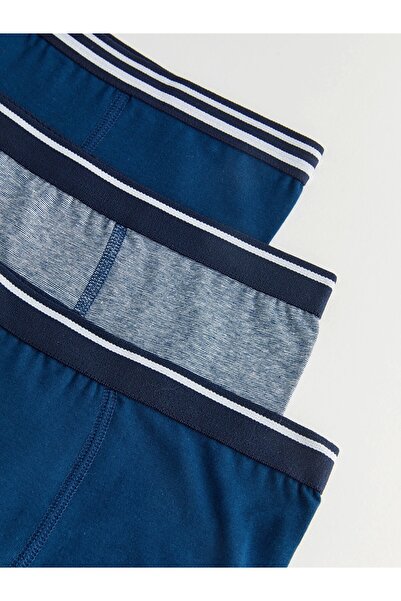 LC Waikiki LCW Kids Lacivert Basic Pamuklu Erkek Çocuk Boxer 3'lü