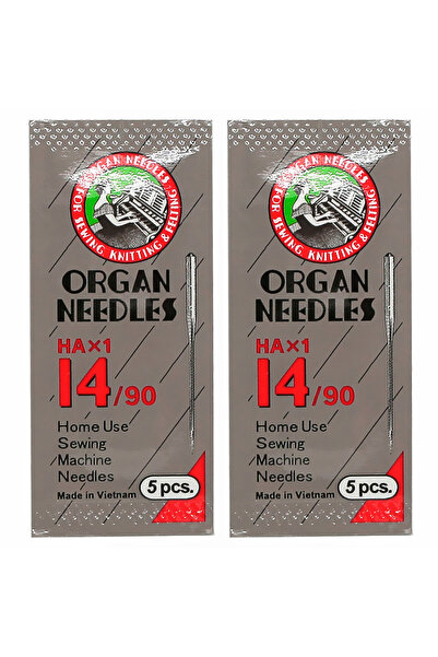 Choice3 14-90 عبوة من قطعتين من إبرة ماكينة الخياطة المنزلية HAX1 لإبر ماكينة الخياطة Singer Brother 9/