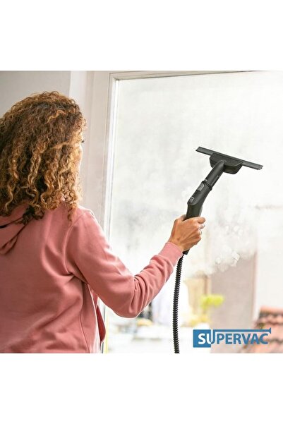 Supervac Συμβατό με Karcher, για καθαριστικό ατμού, καθαρισμό χωρίς λωρίδες για γυαλί, παράθυρα, καθρέφτες, με ατμό πάνω από τον χώρο