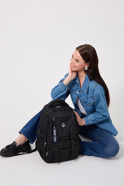 Forever Young Satin Fabric Waterproof Quality Backpack