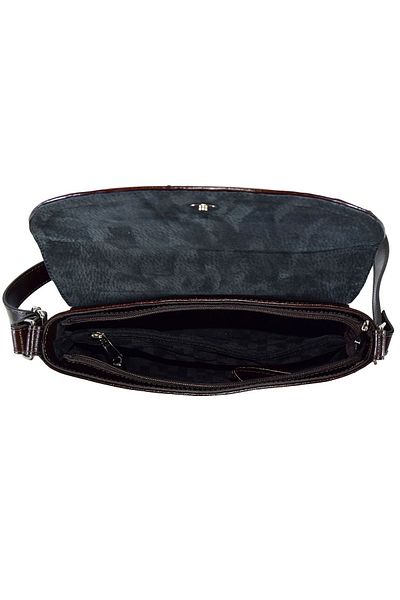 Magazinul de genti Women's genuine leather bag, model 229, Dark brown