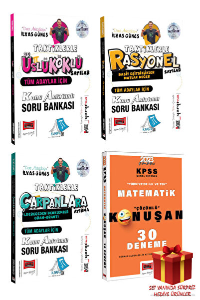 Yargı Yayınları İlyas Güneş|Taktiklerle Üslü Köklü+Rasyonel Sayılar+Çarpanlar...