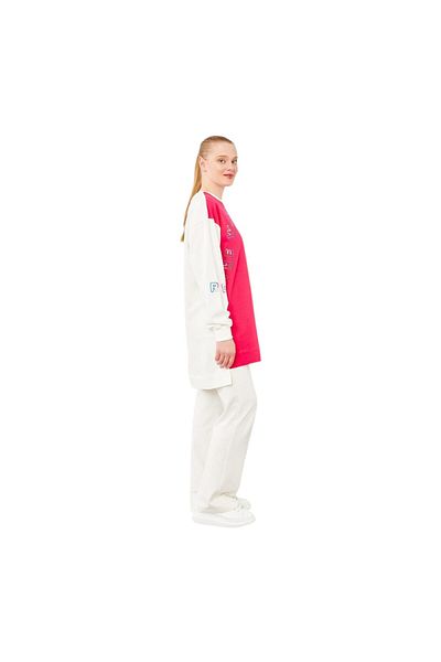 Levidor Text Detailed Double Color Sweat Suit