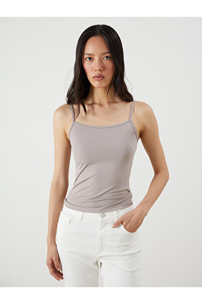LC Waikiki Green U-Neck Women's Tank Top
