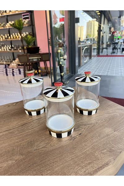PONCİKPAZAR Leo 3-Piece Tea Sugar Coffee Cup