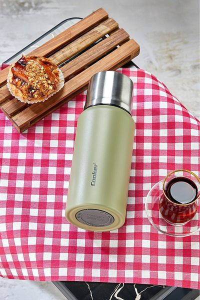 Cooker 750 ml Stainless Steel Double Layer Thermos - 24 Hours Hot, 48 Hours Cold (Picnic, Office, Travel) Thermos.