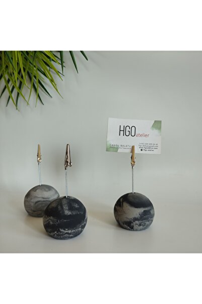 Hgo Atelier Dark Crocodile Mouth Ball Note Holder