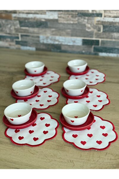 Hediye Köşkü Kapli 6 Kişilik 18 Parça Çerezlik & Sunum Seti