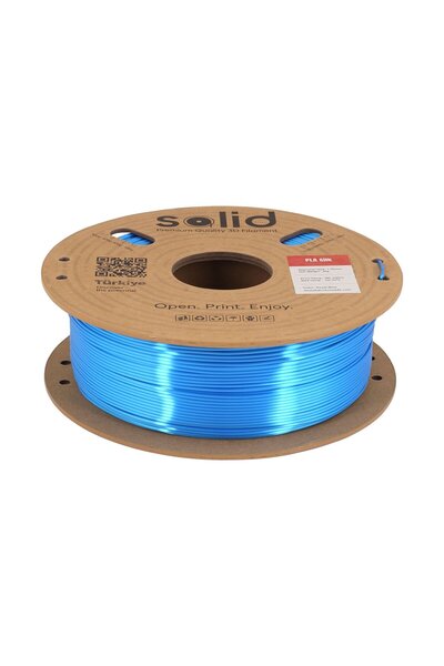 Solid Filament Solid Royal Mavi Silk PLA Filament 1.75mm - 1Kg