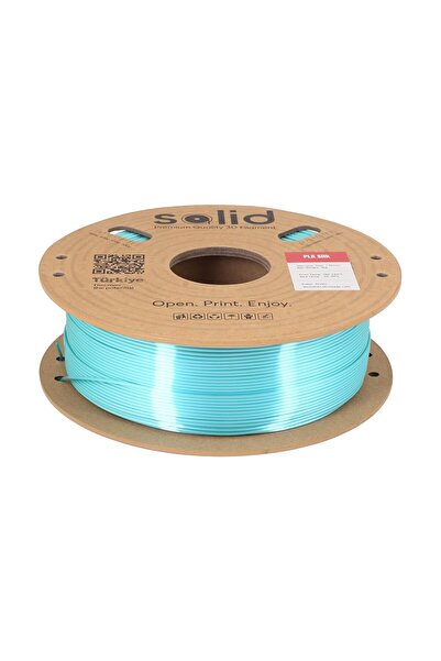 Solid Filament Solid Yeşil Silk PLA Filament 1.75mm - 1Kg