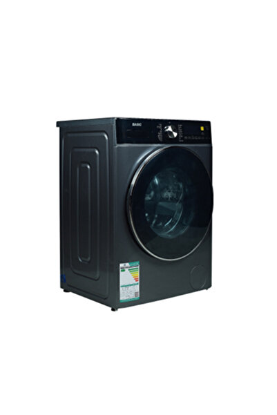 BASIC غسالة ملابس أوتوماتيكية تحميل أمامي، سعة 10 كجم، تجفيف 100%، تجفيف 6 كجم، 1400 دورة في الدقيقة، عكس