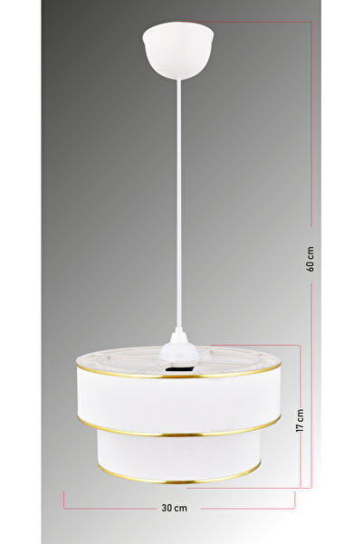 Emg DesiGn Kumaş Başlık 2 Katlı Pasta Avize Yatak Odası Çocuk Odası