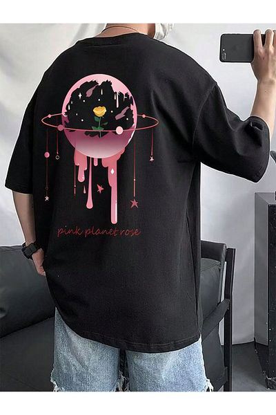 ACTIVE MODA -Men's Cotton Printed "Answer Me" Tshirt Oversize Large Size