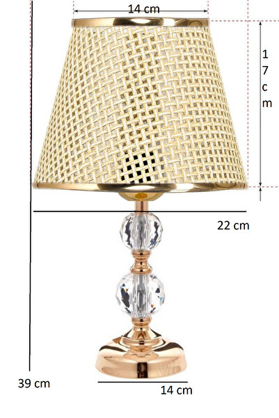 571 Store T Series Table Lampshade Metal and Glass Body Fabric Headboard