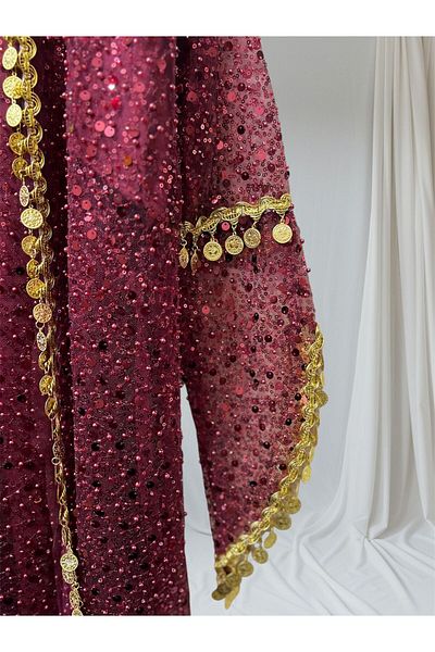 1 moda Традиционна детска сватбена рокля с колан и къна