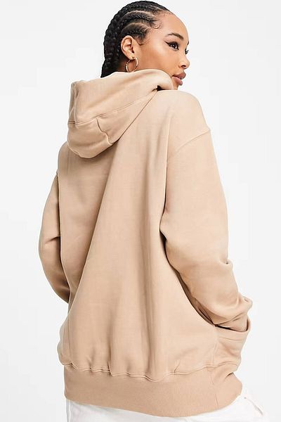 Nike Sportswear Phoenix Fleece Oversize Pullover Hoodie Women's Hooded Loose Cut Sweatshirt Beige