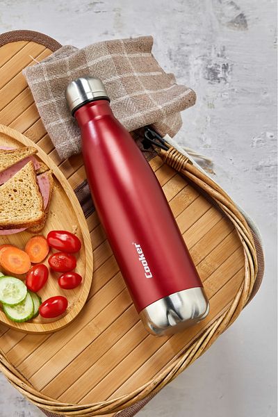 Cooker 500 ml Stainless Steel Double Layer Thermos (Tea Coffee Picnic Camping Outdoor Office Hotel Cafe School)