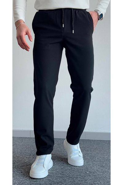 BASEL.CO Stretchy Comfortable Elastic Waist Jogger Pants