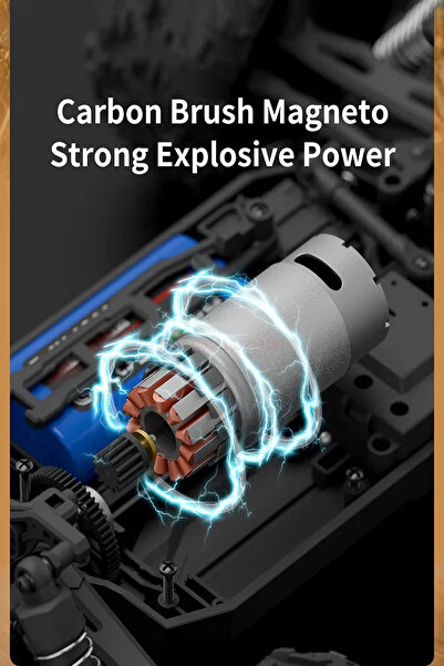 oyuncakgidiyor 50 KM Hız Yapan Metal iç Aksam RC Araba 2.4GHz Şarjlı Uzaktan Kumandalı Araba