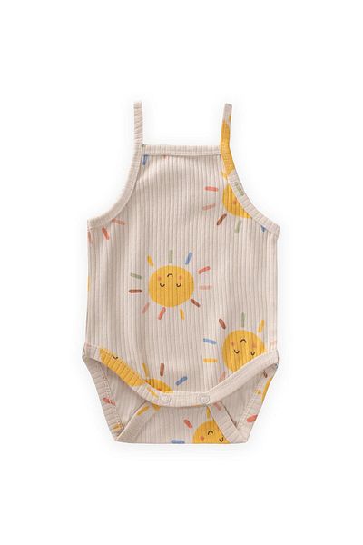 Cigit Hanging Bodysuit 0-3 Years Sun Pattern